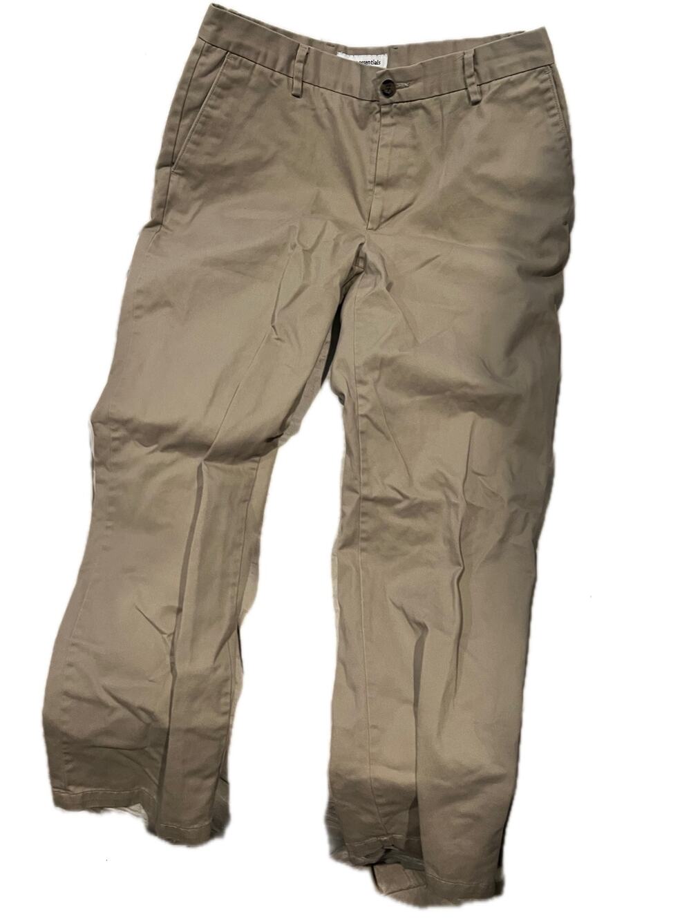 Amazon Essentials Khaki work pants Mens 34x32